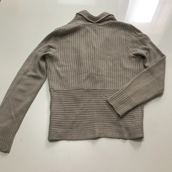 H&M BEIGE CARIDGAN CABLE KNIT XSMALL - Picture 2 of 4